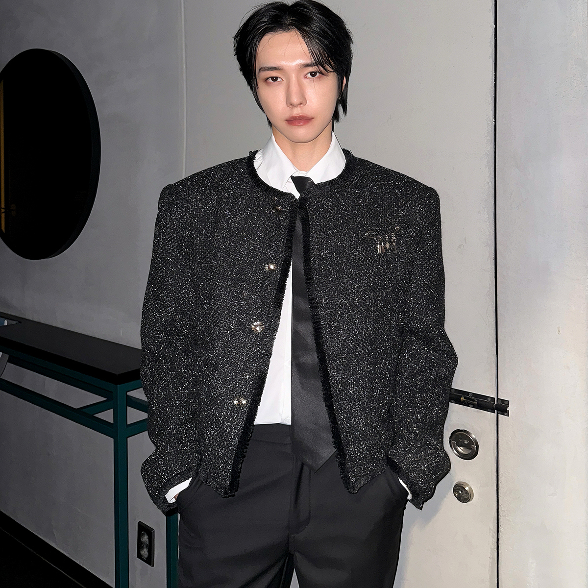 子上男装高级感轻奢小香风夹克