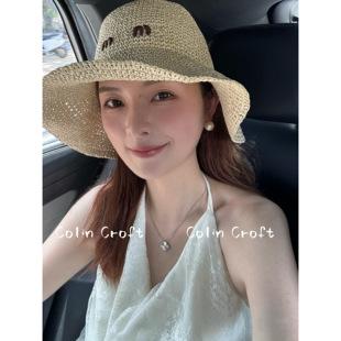 海边度假防晒帽子 Colin 夏 拉菲草编盆帽 渔夫帽 Croft 26S新款
