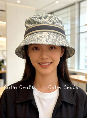 Colin Croft 26-3 版型超正 刺绣字母渔夫帽子 夏季盆帽女 显脸小