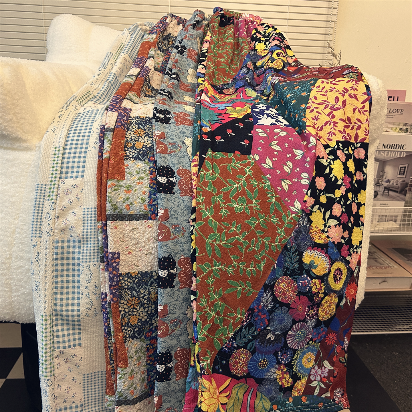 复古民族风高个子加长裤长睡裤薄款春秋夏季宽松阔腿可外穿遛弯裤,女士内衣/男士内衣/家居服,睡裤/家居裤,淘宝优惠券,粉丝福利购,淘宝优惠卷