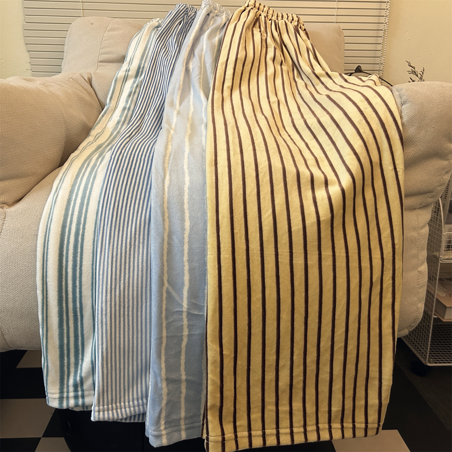 可外穿松弛感条纹合集睡裤