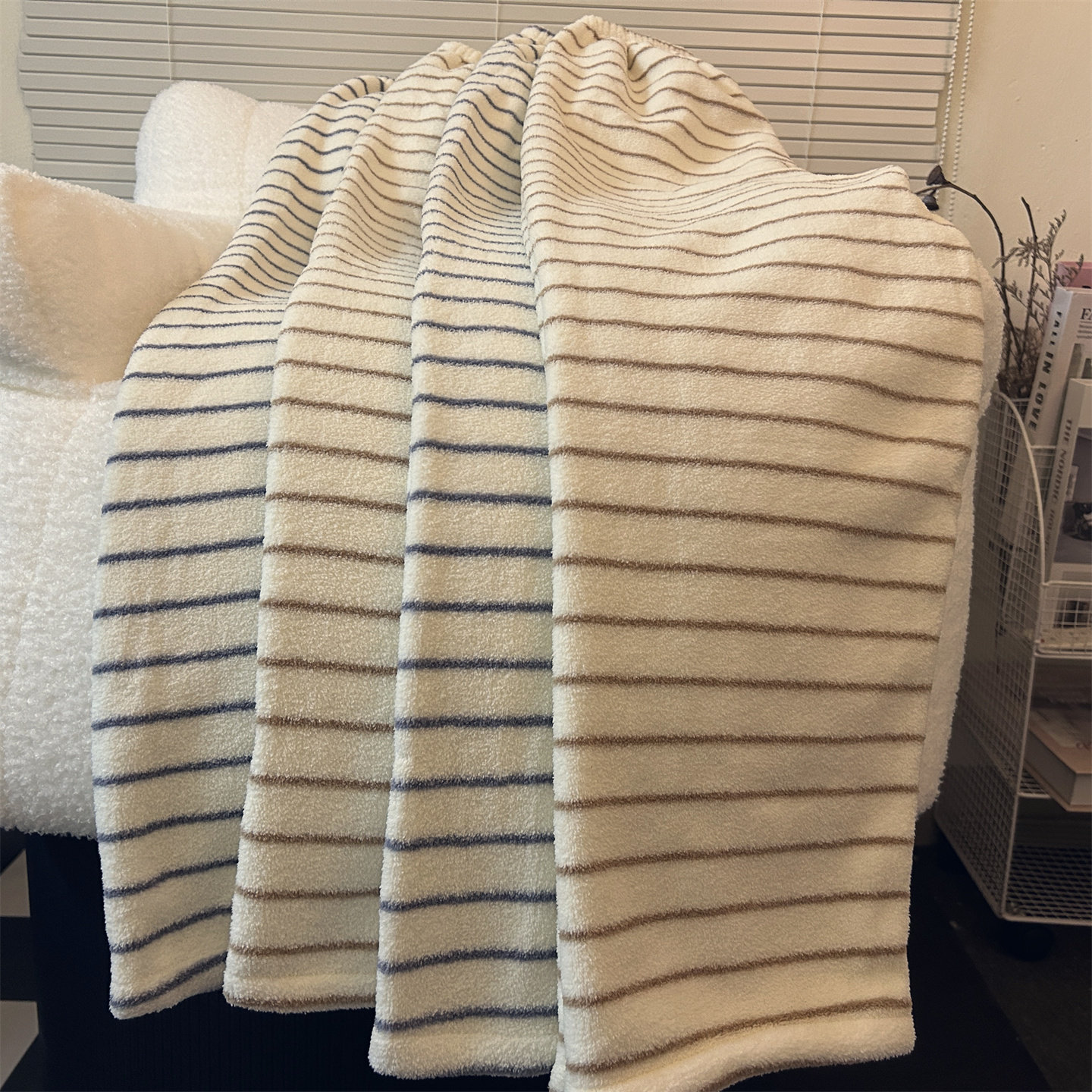 日系条纹可外穿睡裤女珊瑚绒秋冬季加厚保暖宽松休闲居家遛弯长裤,女士内衣/男士内衣/家居服,睡裤/家居裤,淘宝优惠券,粉丝福利购,淘宝优惠卷