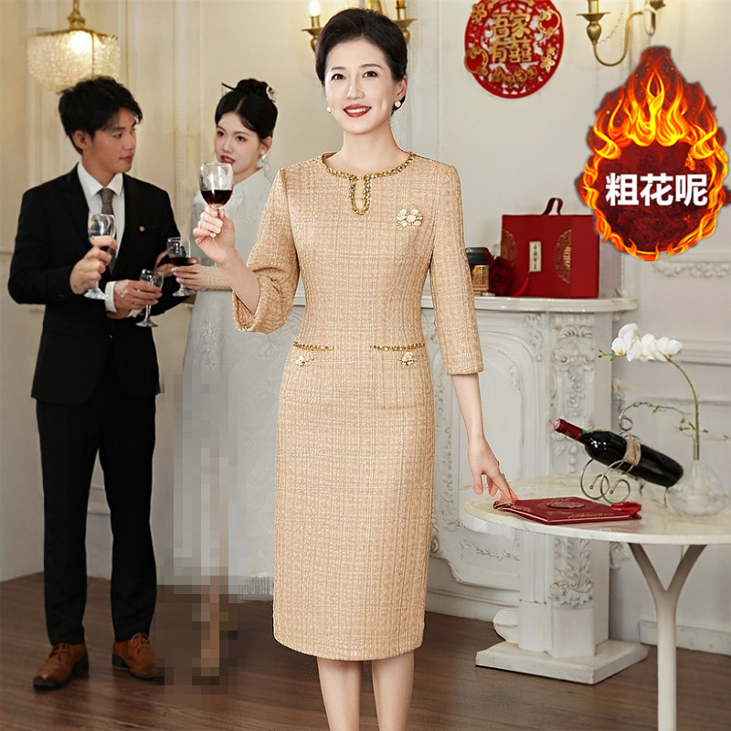 高端时尚中年妈妈结婚婚宴礼服