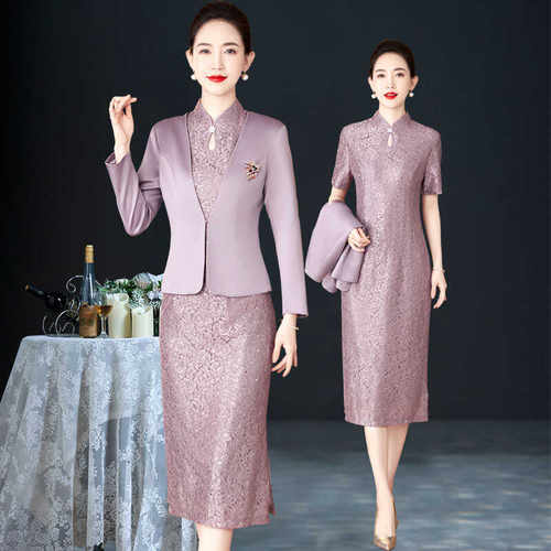 婚宴礼服套装裙喜婆婆平时可穿