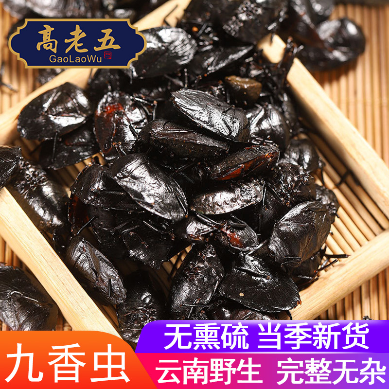 九香虫中药材云南完整食用250g野生放屁虫打屁虫臭板虫屁巴虫