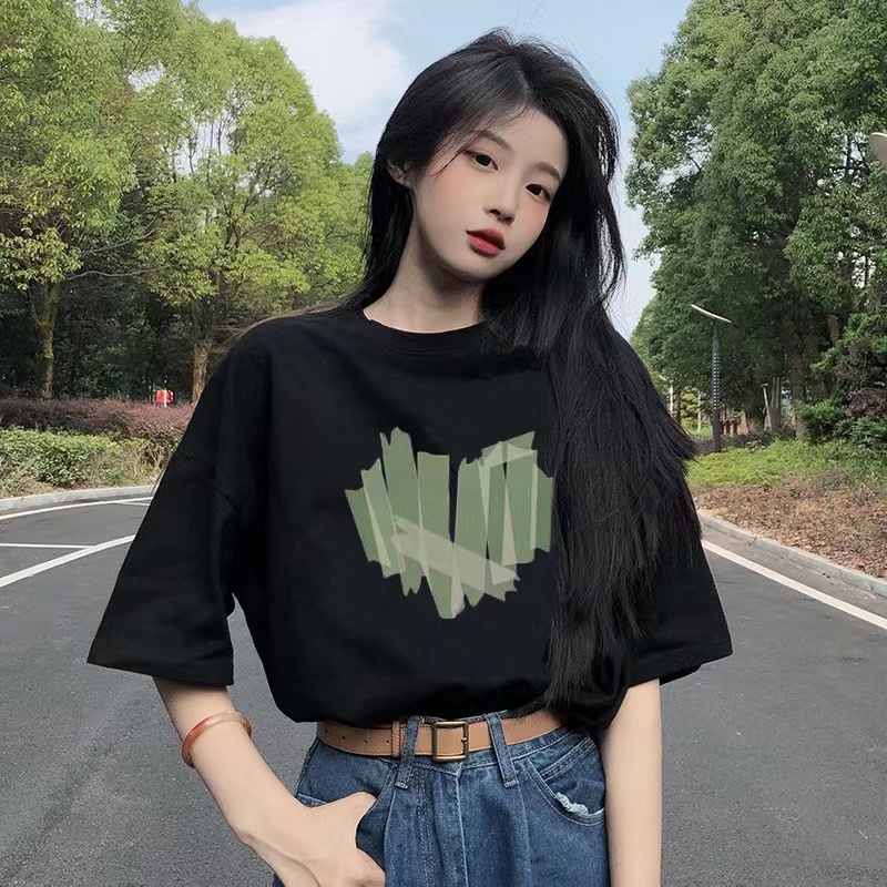 微胖mm遮肉显瘦上衣大码宽松短袖