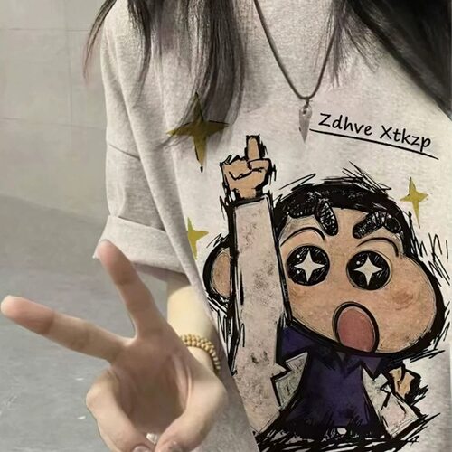 美式纯棉短袖t恤女大童2026新款
