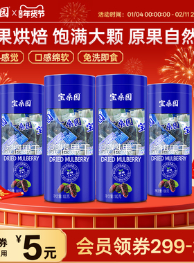 宝桑园农科甄品桑葚干泡水黑桑椹果干即食免洗桑仁小包装