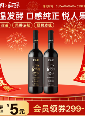 宝桑园桑葚酒果酒冰酒甜型干型广东农科院联合研制365ml微醺