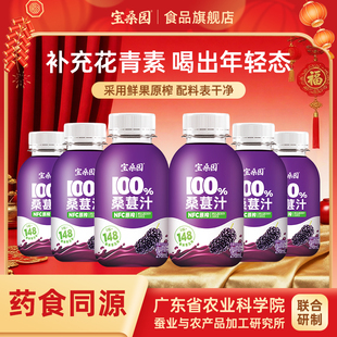 宝桑园100%NFC桑葚汁农科院联合研发网红饮料桑果汁花青素果蔬汁