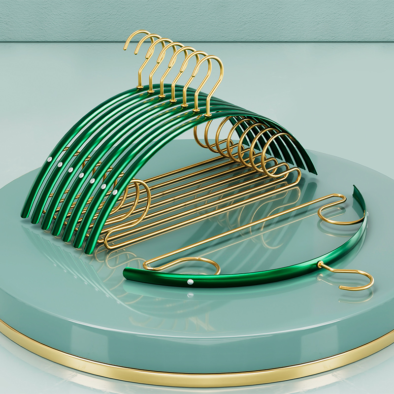 轻奢铝合金衣架防风无痕成年人加粗家用挂衣金属衣撑晾晒衣架防掉