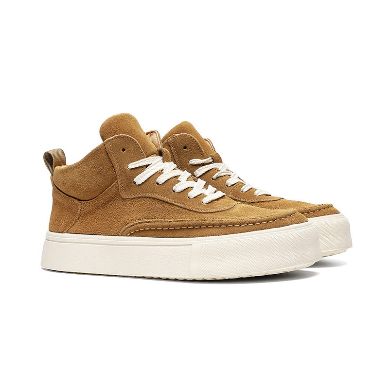 2966高帮鞋男士秋冬复古厚底百搭板鞋男款2024新款真皮休闲工装鞋,流行男鞋,休闲板鞋,淘宝优惠券,粉丝福利购,淘宝优惠卷