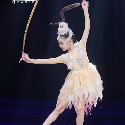 少儿舞蹈演出服剧目表演羽灵同款舞蹈服飘逸中国舞羽灵幻仙艺考服