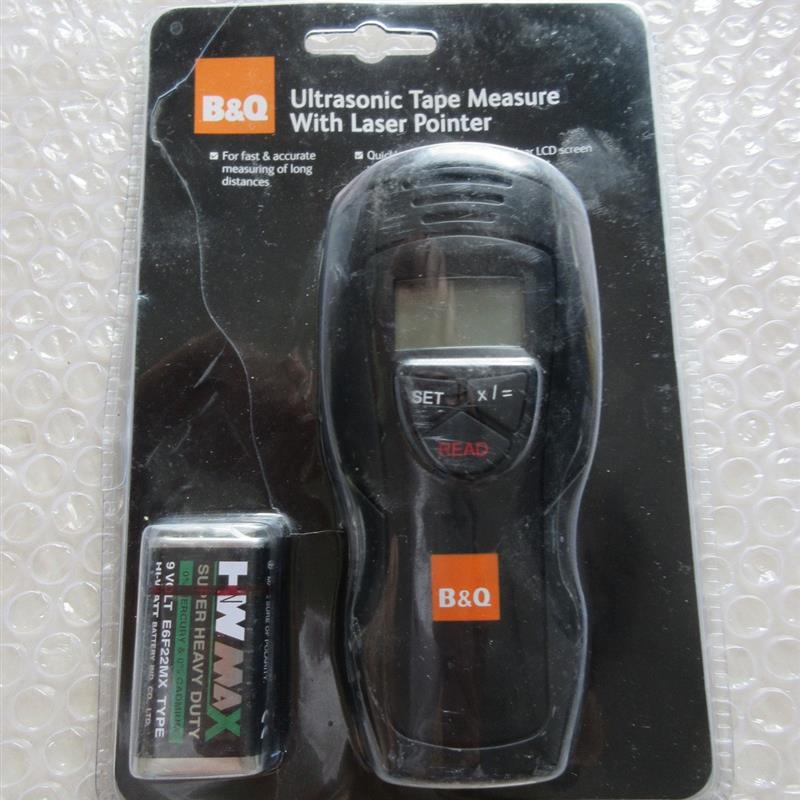 议价全新原装 B&Q Ultrasonic Tape Measure With Laser Pointer