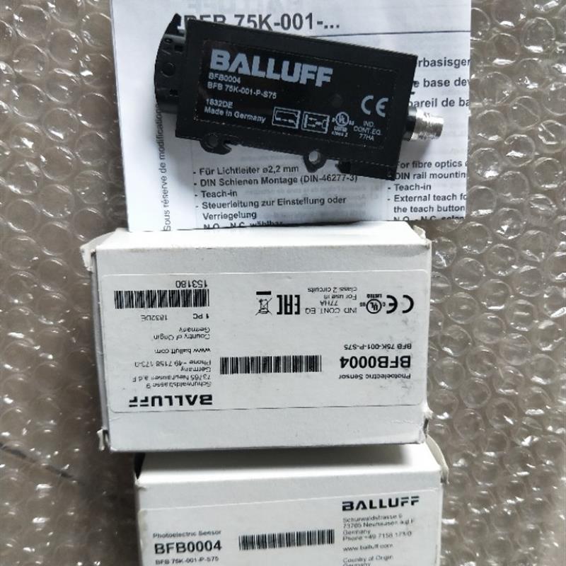 议价全新BALLUFF  原装 BFB0004 BFB75K-001-P-S75 现货 实