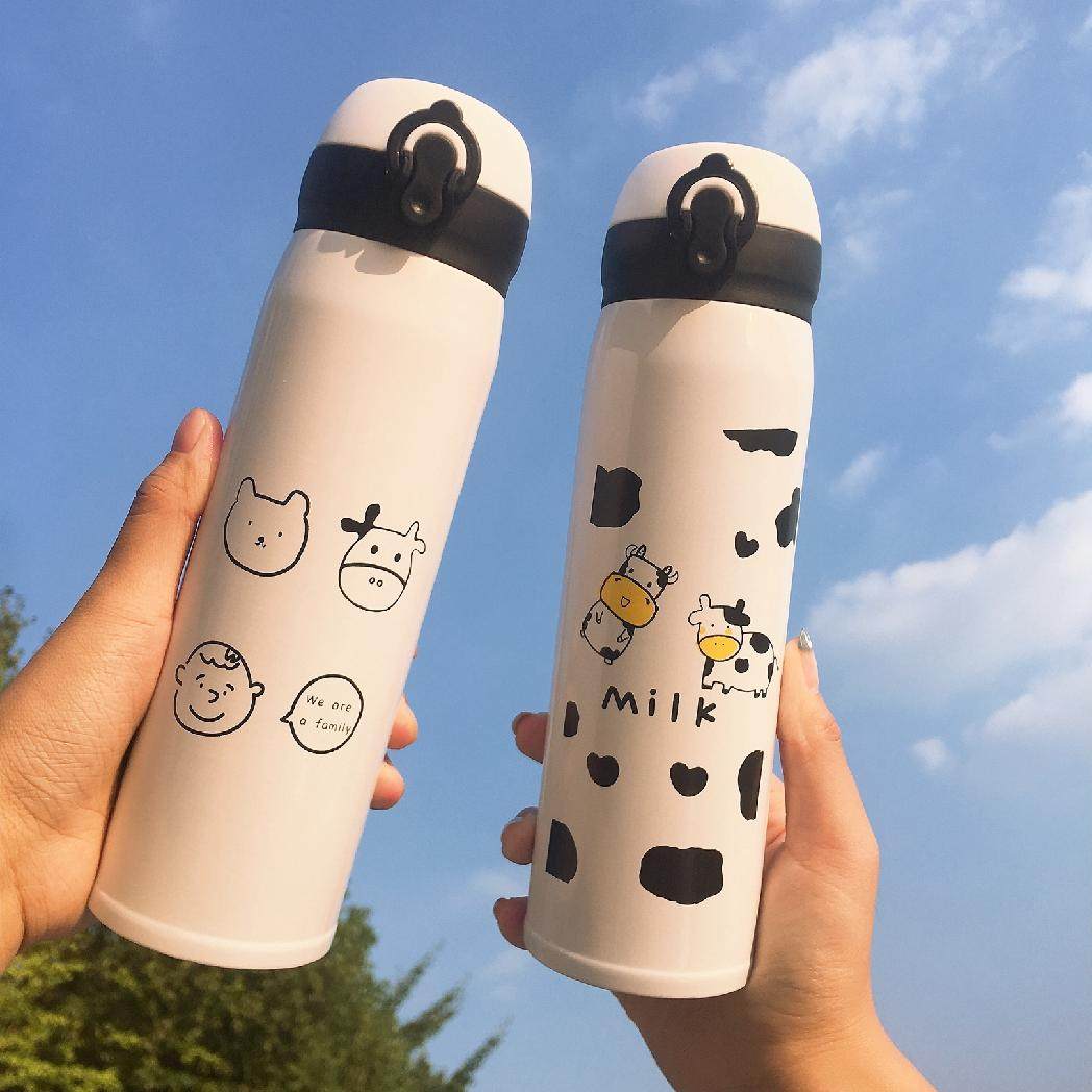 韩版ins风保温杯女学生可爱便携不锈钢保冷杯子儿童弹跳盖热水瓶|ruв категории посуда, кубок/кубок/чайник, термос - от Buy2taobao.com для оказания профессиональной услуги покупки агента Taobao