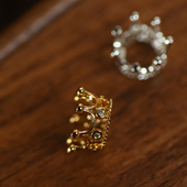 镀金银纯铜国王 DSz 皇冠小摆件吊坠镶嵌锆石diy手工饰品配件