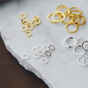 10mm圆环小圈diy饰品配件 金银古铜保色电镀铜质闭口圈5 DSz