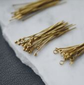 DSz 黄铜纯铜9针T针丸针diy饰品基础配件