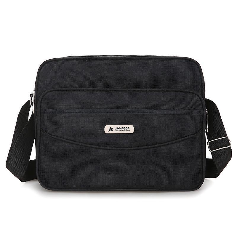 男包单肩包手提包斜挎包新款休闲防水小包商务旅行横款牛津布背包