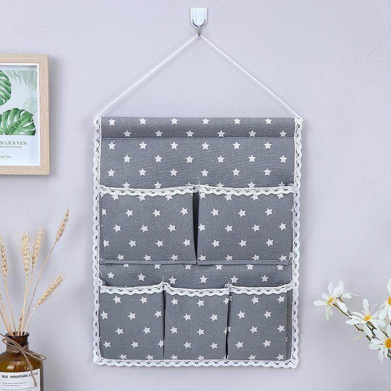 网红棉麻挂袋收纳袋墙挂式学生宿舍送挂钩多层整理挂兜收纳神器,收纳整理,收纳挂袋,淘宝优惠券,粉丝福利购,淘宝优惠卷