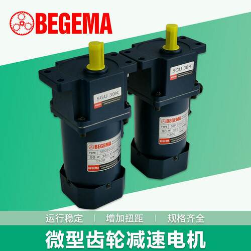 BEGEMA戈玛调速电机相220V牙箱6I300RGU-CF/6GU30微型马达