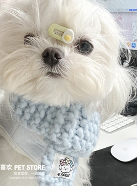 手工迷你碎发宠物bb夹蝴蝶结发夹饰品猫咪头饰约克夏马尔济斯比熊