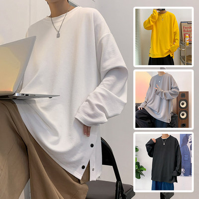 4Tra余庆伟的黑店油腻客GTLA韩版时尚博主穿搭休闲圆领长袖