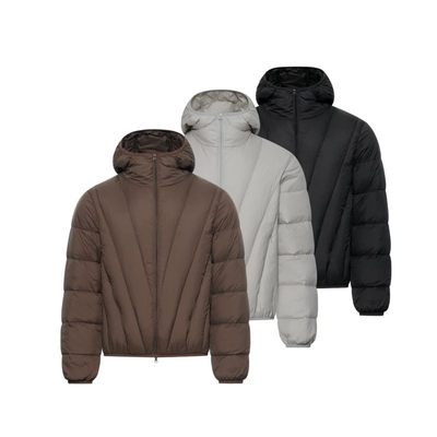 【NO LOGO】穿搭新品GTLA线上商店连帽棉衣不规则新款棉服外套