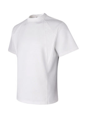 GTLA线上商店GATL韩版正肩美式短袖复古小领螺纹拼接T恤衫男潮