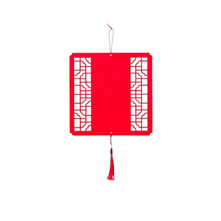 江左2026新年万年红窗花宣纸镂空挂件装饰春节双面空白书法专用手写福字福卡迷你红色喜庆创意吊坠卡片挂饰