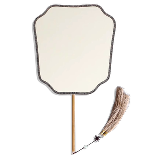 江左宣纸宫扇双面宣纸团扇空白扇面diy手绘国画生宣工笔画熟宣毛笔书法创作高档古风扇子古典女士汉服圆扇