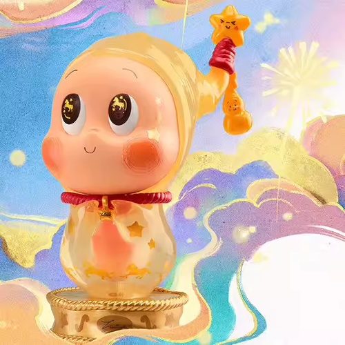 POPMART泡泡玛特点金奔腾系列盲盒星星人 拉布布 SP DIMOO手办