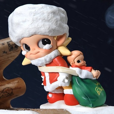 POPMART泡泡玛特Zsiga收礼物的冬天系列手办盲盒玩具圣诞节礼物