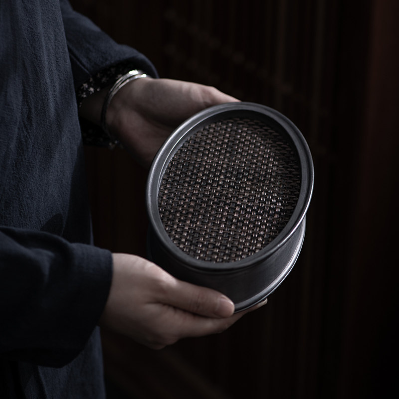 日式手工古锡干泡台复古壶承茶台茶壶底座储水小茶盘功夫茶道配件