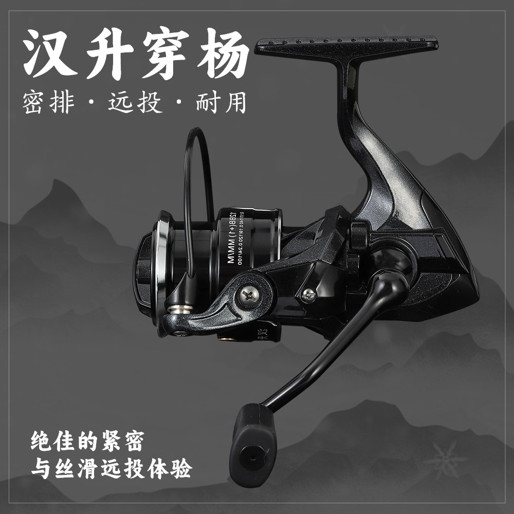 卡麦罗缓降纺车轮密集排线微物轮泛用远投轻量化路亚轮淡海水通用