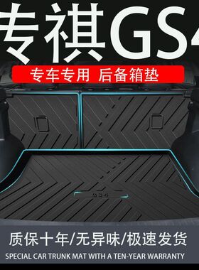 适用于tpe24款传祺gs4max专用Plus后备箱垫coupe传奇汽车尾箱垫子