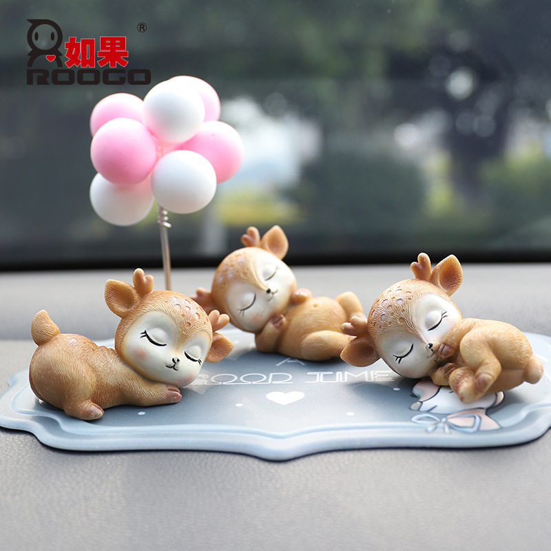 ZAKKA创意卡通平安鹿宝宝蛋糕装饰汽车内饰用品圣诞鹿车载小摆件,汽车用品/电子/清洗/改装,摆件,淘宝优惠券,粉丝福利购,淘宝优惠卷