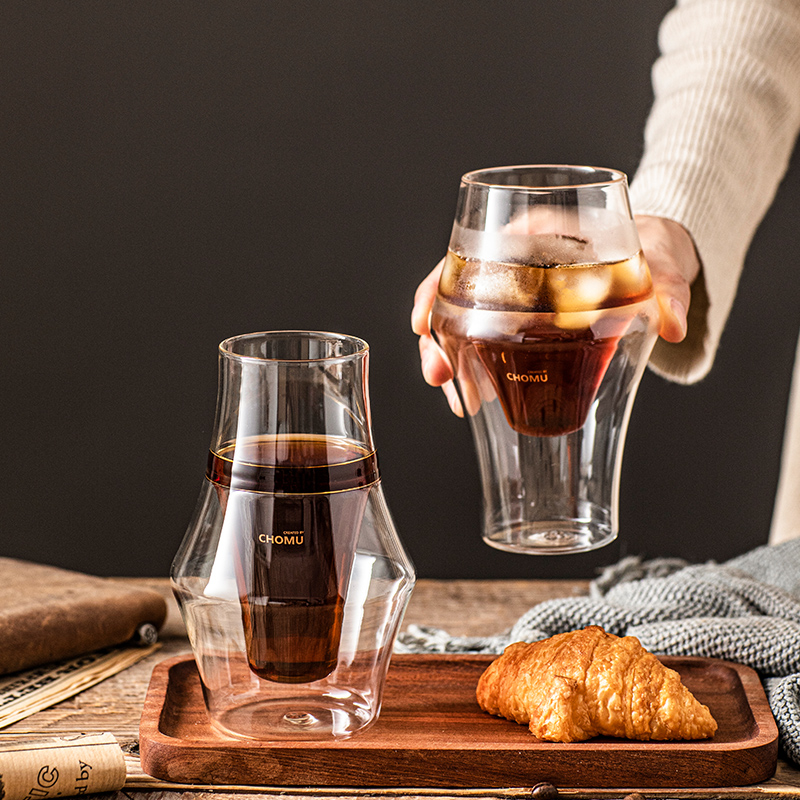 手冲咖啡杯双层品香杯分享杯玻璃