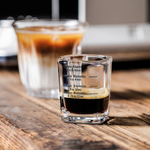 意式 浓缩刻度咖啡shot杯小号玻璃量杯盎司杯espresso杯手握品鉴杯