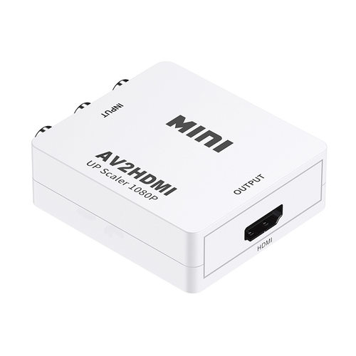 av转hdmi视频转换器1080P 三莲花RCA监控游戏机顶盒转接电视