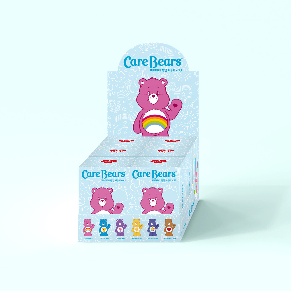 韩国carebears爱心熊彩虹小熊公仔礼物潮玩摆件换装玩具手办盲盒