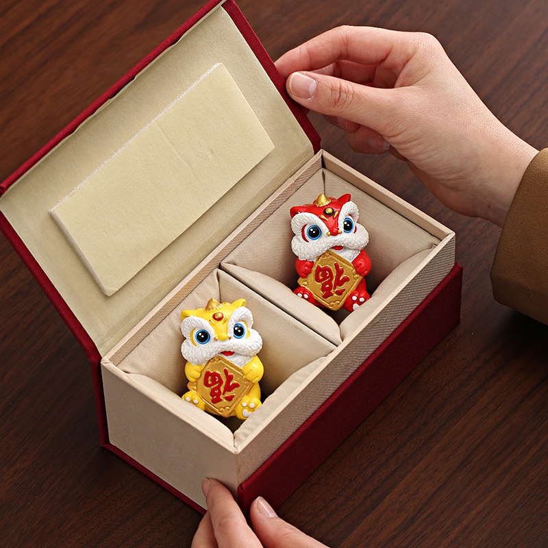 创意中国风醒狮文创礼品套装商务活动年会送客户小礼物纪念伴手礼