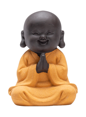 新中式小沙弥禅意酒柜家居摆件