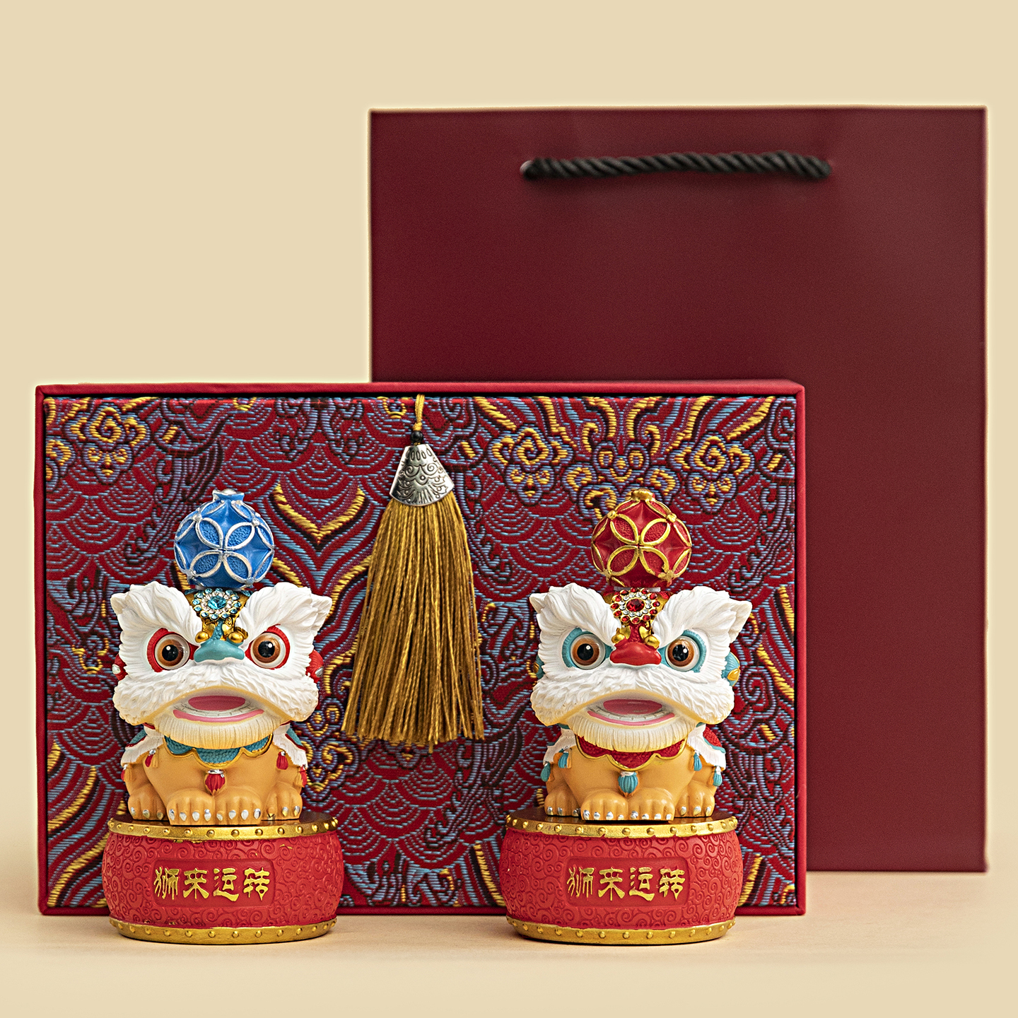 创意佛山醒狮文创礼品套装商务活动年会送客户伴手礼回礼生日礼物