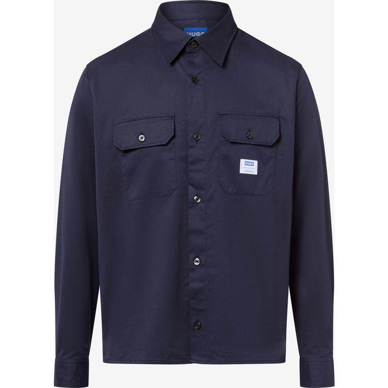 代购Hugo Boss男士衬衫透气抗皱棉质长袖商务休闲衬衣爆款简约