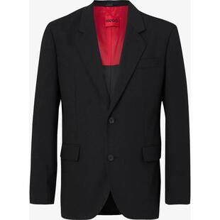 代购Hugo Boss男士西装修身简约黑色单色商务正式外套爆款休闲
