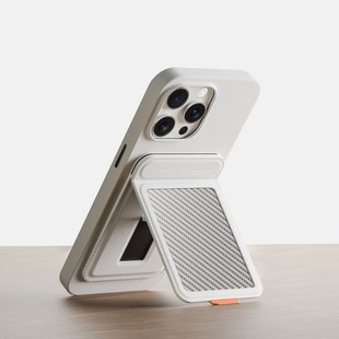 InfiniteTree MagSafe手机磁吸支架卡包碳纤维防盗刷手机卡包支架