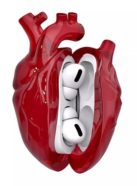 808fc心脏Airpodspro2苹果耳机壳液态硅胶airpods3保护套新款3代二代防摔耳机保护套防摔套适用4代2代原创