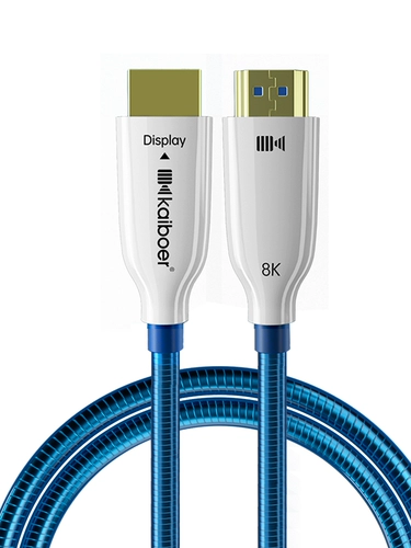 开博尔 8K оптическая волокна HDMI Line Line -Cpper Modry Cpper Silver Planted 10,000 -мерные волокно 2.1 версия линии соединения проектора высокой линии линии линии линии.